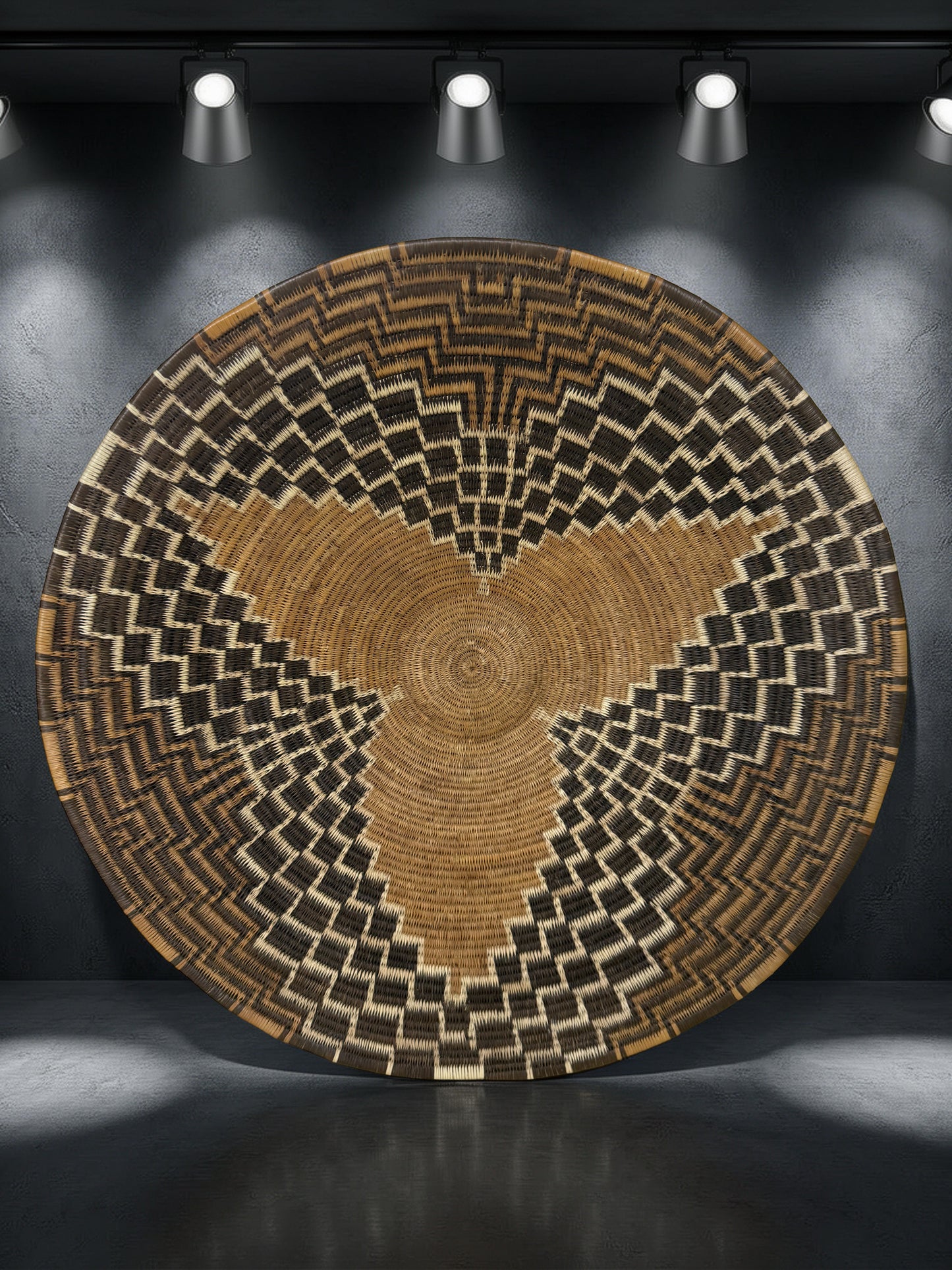 Handwoven Botswana Basket Set- MOROTO WA POO AND LEBELO LA NTSHE (2 pieces)