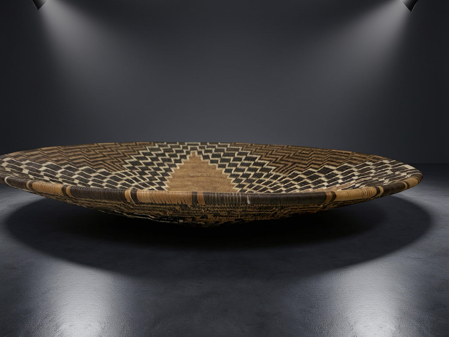 Handwoven Botswana Basket Set- MOROTO WA POO AND LEBELO LA NTSHE (2 pieces)