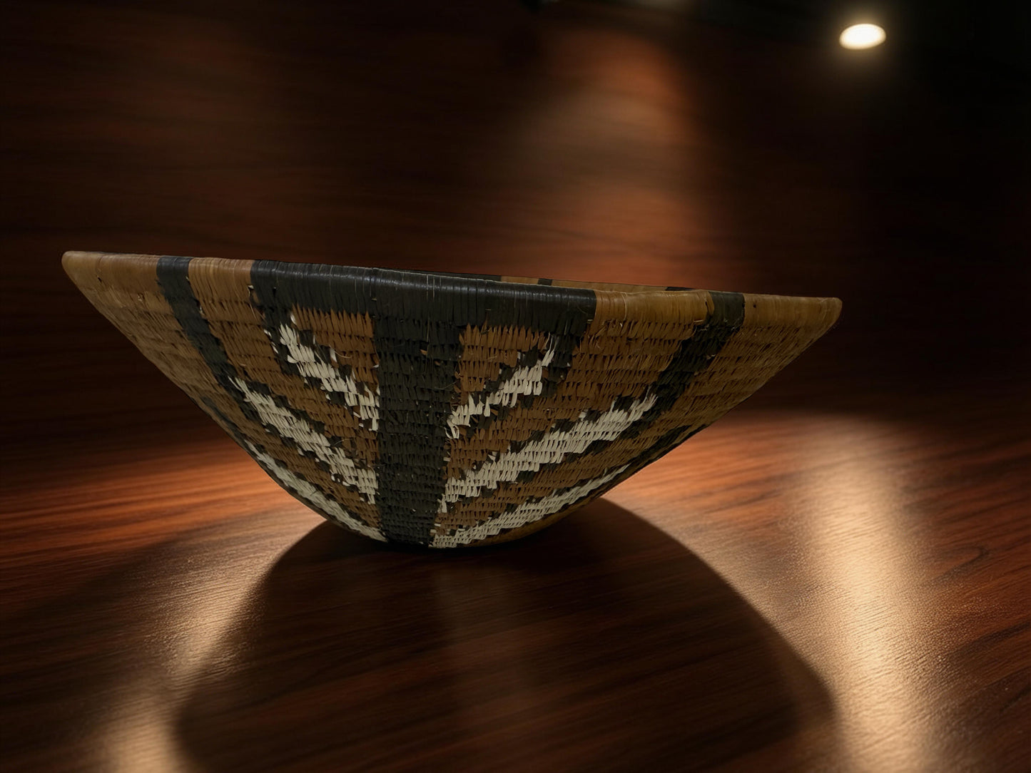 Handwoven Botswana Basket Set- PEOLWANE AND LETLHARE (2 piece set)