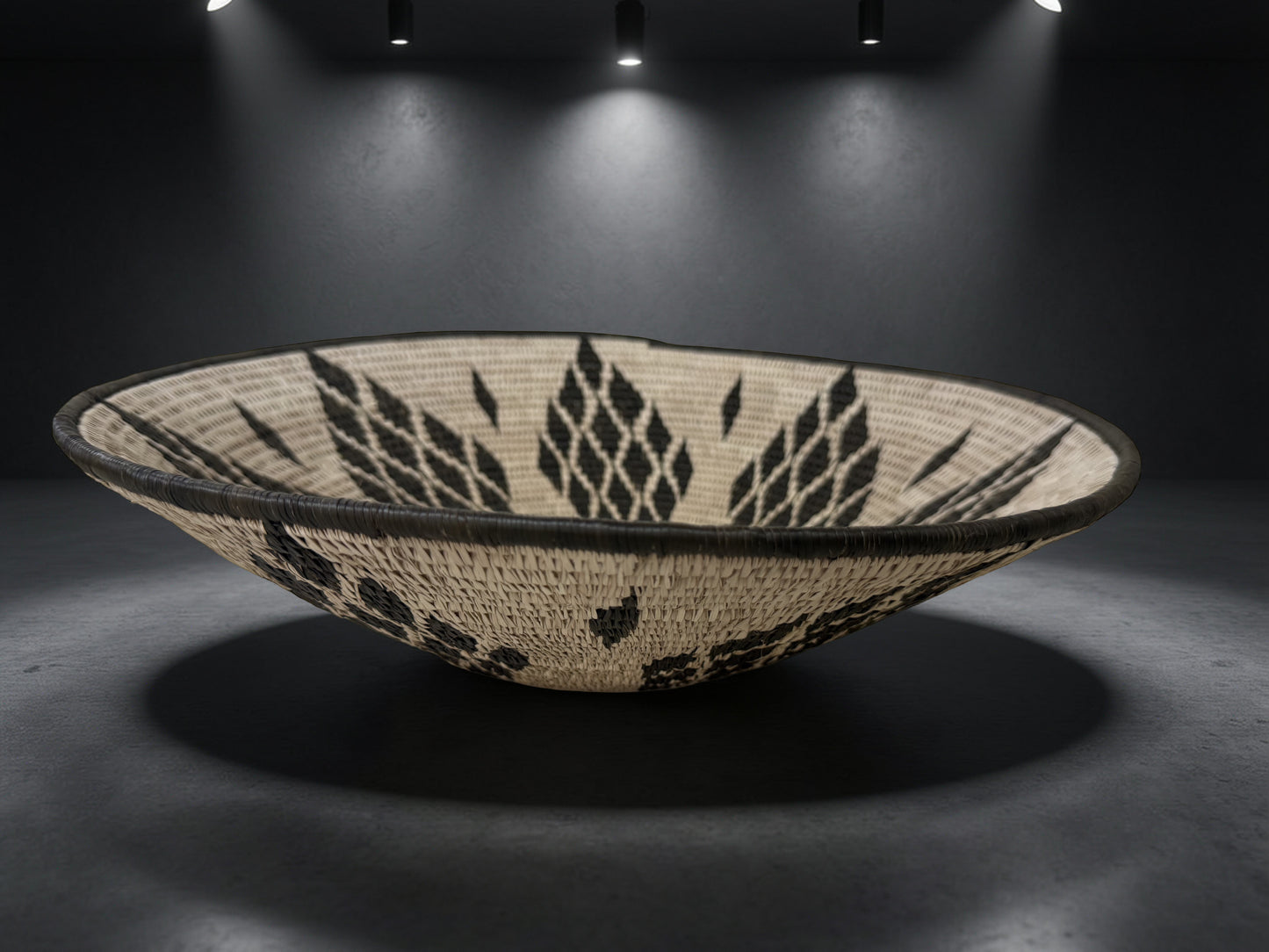Handwoven Botswana Basket Set-TEEMANE AND LETLHARE (2 pieces)