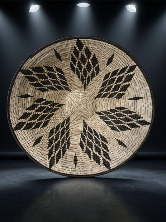 Handwoven Botswana Basket Set-TEEMANE AND LETLHARE (2 pieces)