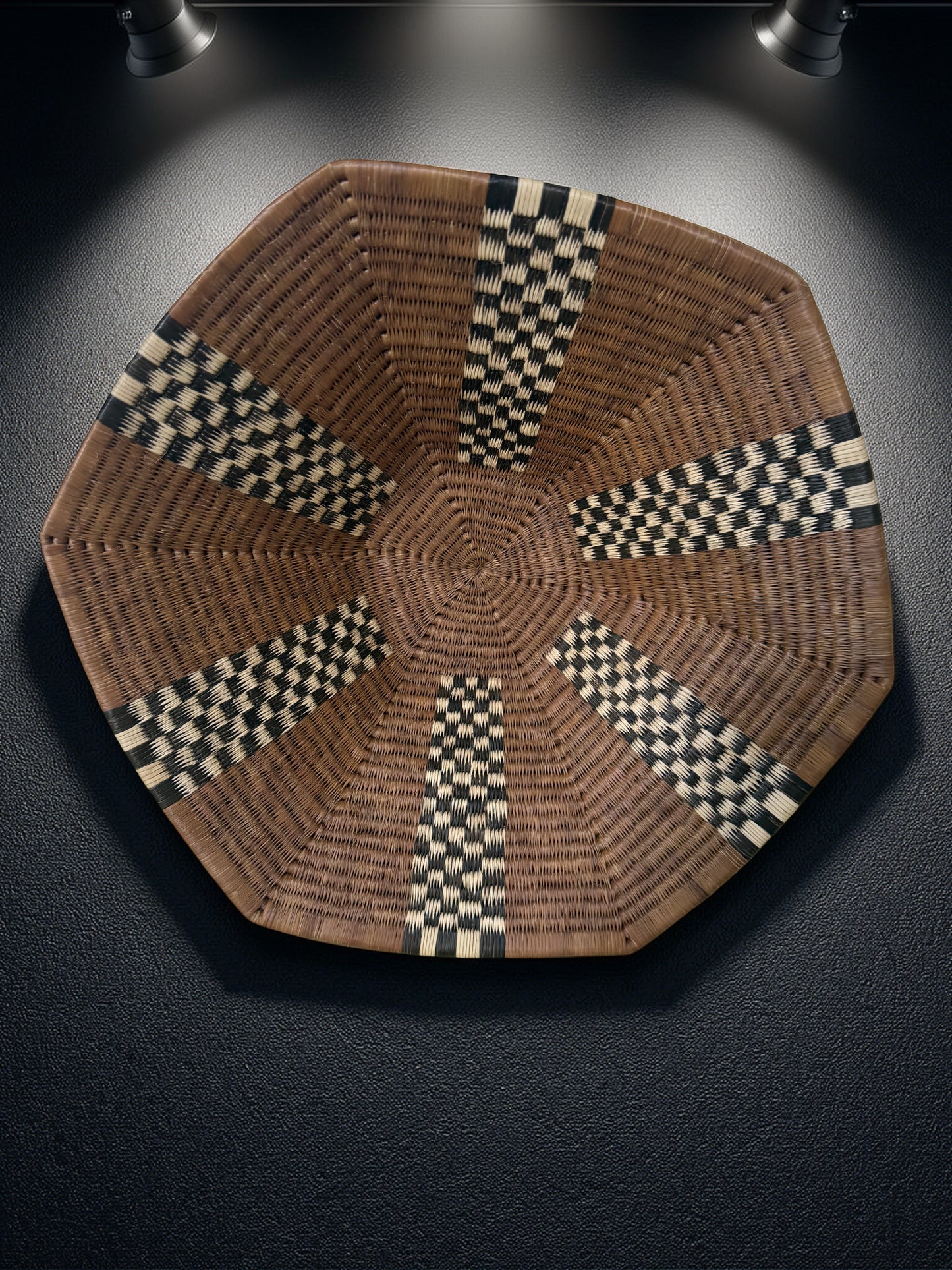 Handwoven Botswana Basket Set- MOKWATLA WA TLHWARE, LEGOPO LA THUTLWA 1 AND LEGOPO LA THUTLWA 2 (3 pieces)