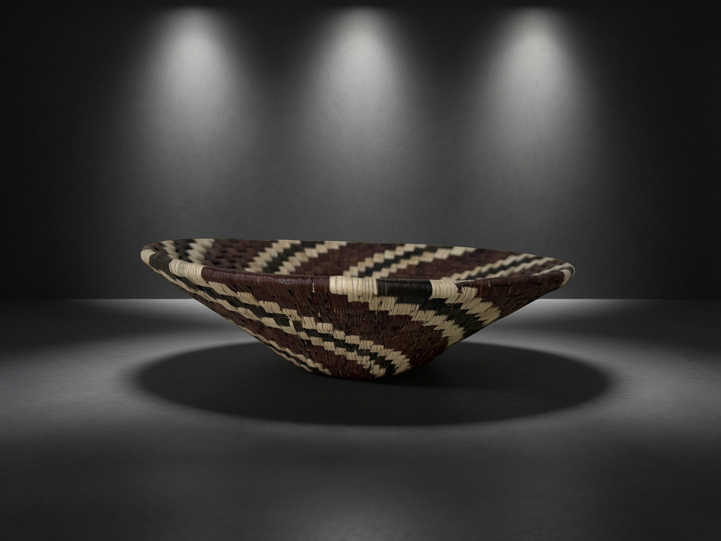 Handwoven Botswana Basket Set- MOKWATLA WA TLHWARE, LEGOPO LA THUTLWA 1 AND LEGOPO LA THUTLWA 2 (3 pieces)