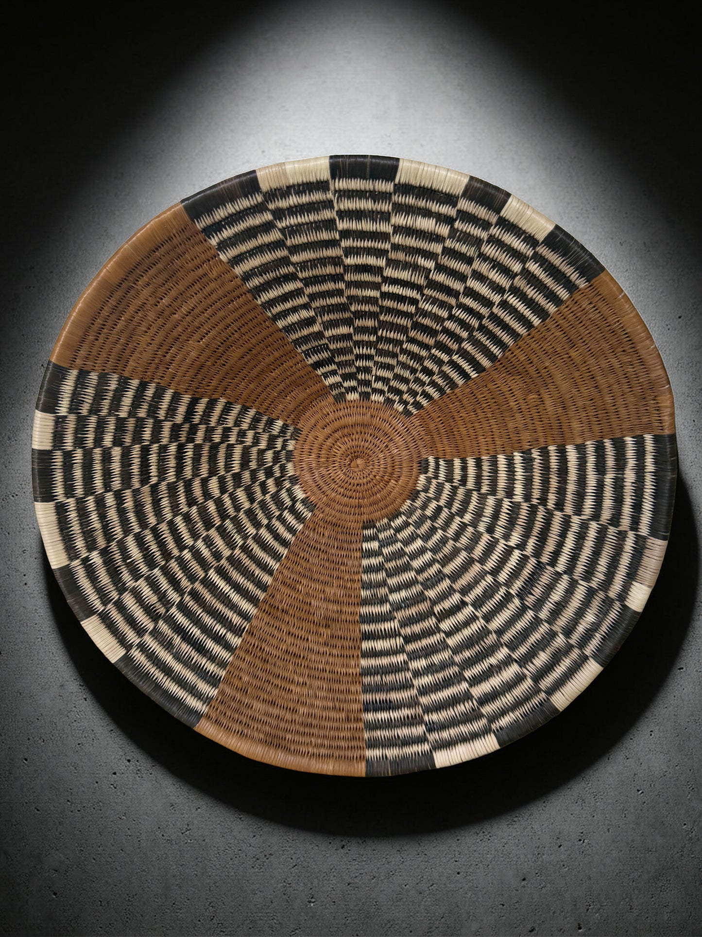 Handwoven Botswana Basket Set- MOKWATLA WA TLHWARE AND MORULELO WA RANTAFOLE (2 pieces)p