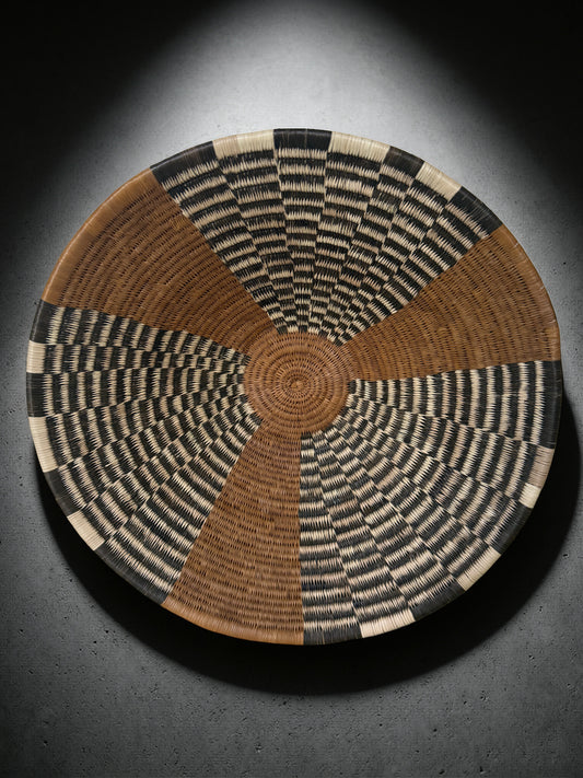 Handwoven Botswana Basket Set- MOKWATLA WA TLHWARE AND MORULELO WA RANTAFOLE (2 pieces)p