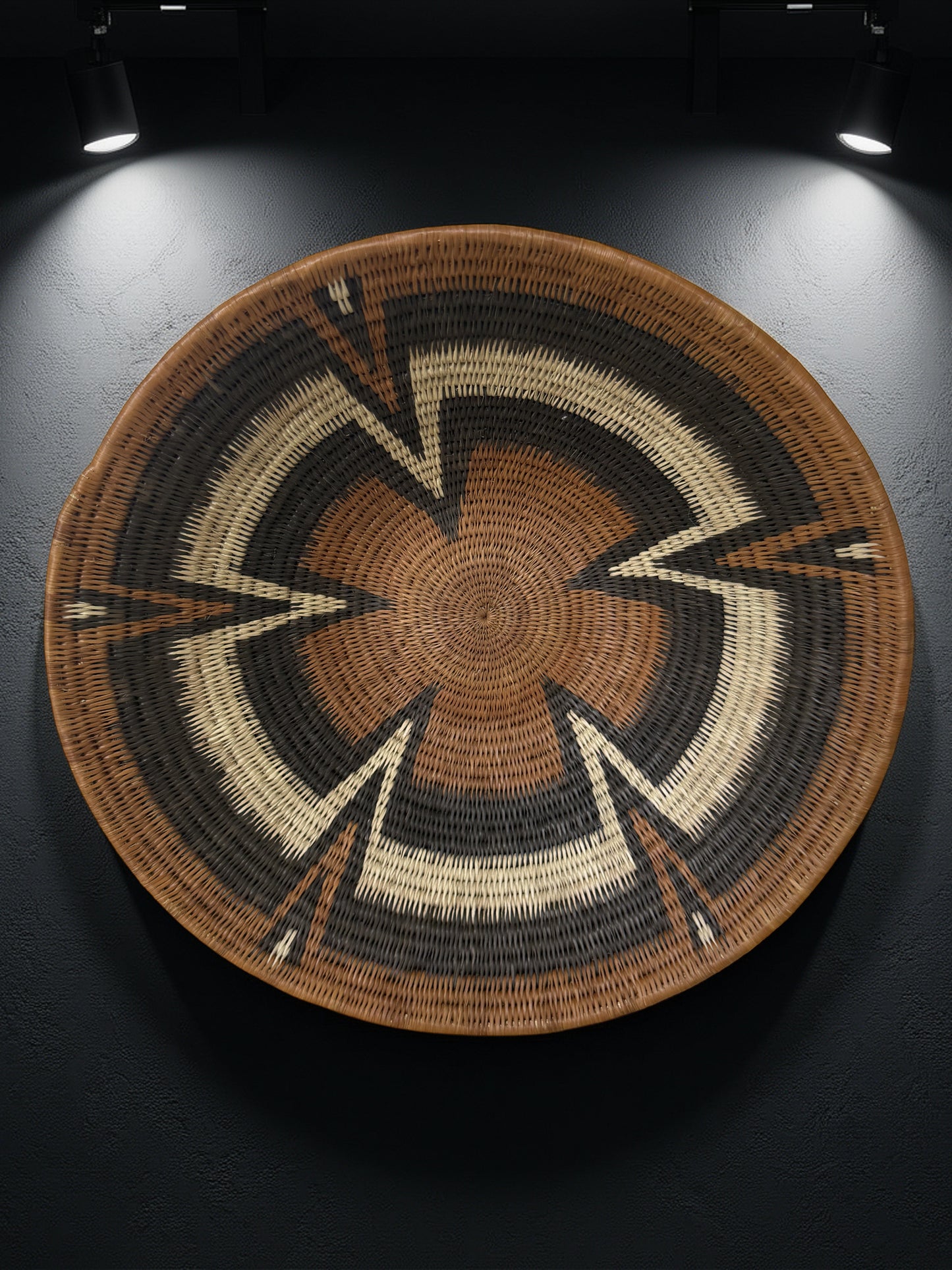 Handwoven Botswana Basket Set- MOKWATLA WA TLHWARE AND MORULELO WA RANTAFOLE (2 pieces)p