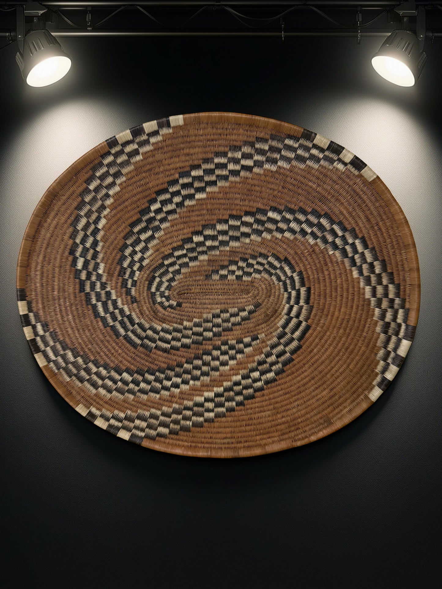 Handwoven Botswana Basket Set- 2 Distinctive LEGOPO LA THUTLWA Baskets (2 pieces)